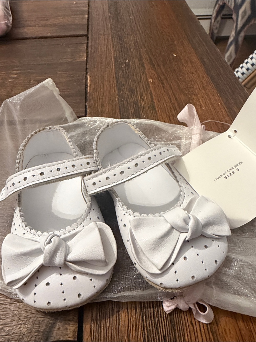 Janie and Jack Crib Shoes 3… NWT